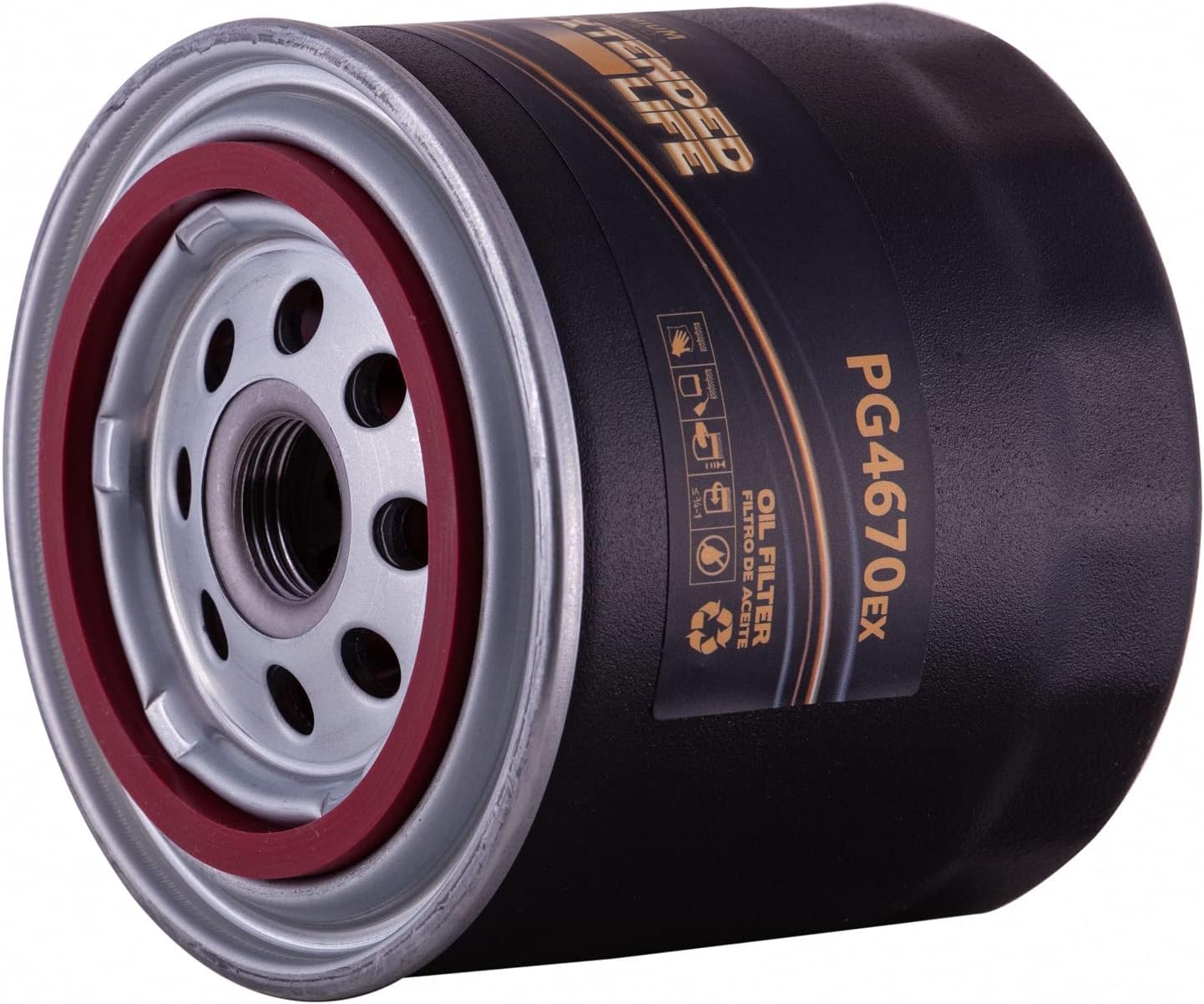 Premium Guard Extended Life Oil Filter up to 10k Miles PG4670EX | Fits 2009-2024 Nissan NP300, 2003-2007 Dodge Ram 1500, Ram 2500, 2001-2008 Chrysler Sebring, 2005-2007 300 (Pack of 2)