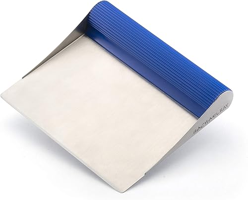 Miniatura 5 de Rachael Ray Tools and Gadgets - Raspador de repostería de acero inoxidable rascador de banco herramienta de cocina para hornear y cocinar apto para