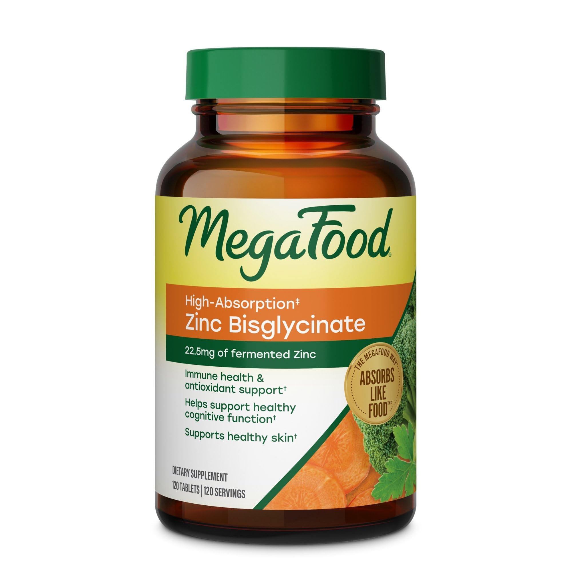 MegaFood Zinc Bisglycinate, High Absorption, Immune Support, 60 Tablets — Amazon image 9