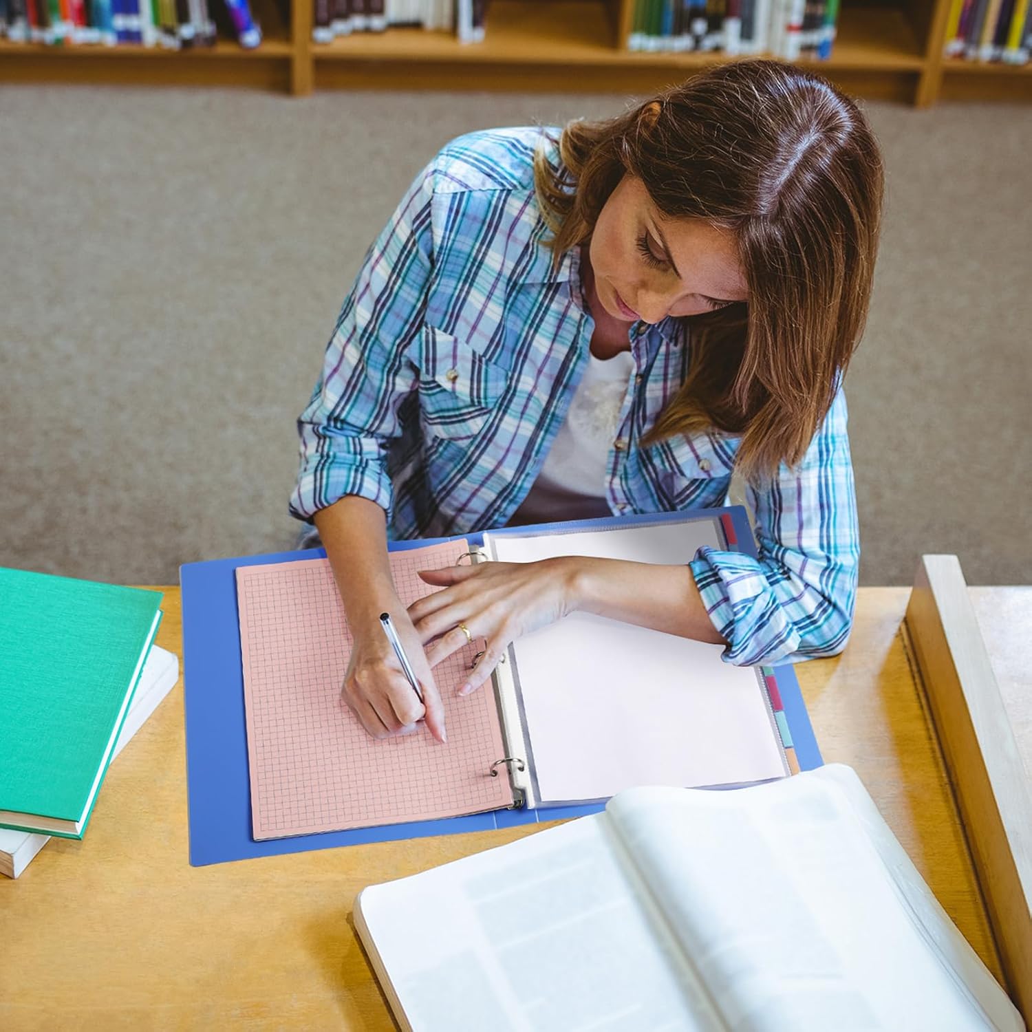 ReliThick 30 Set of 240 Pack Clear Sheet Protectors for 3 Ring Binder with 8 Tab Divider, Letter Size 8.5 x 11 Inch Plastic Sleeves Page Protector for Documents Photos School Office Home Organization