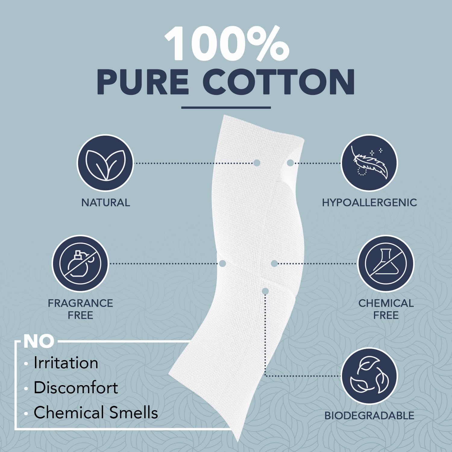 240 Disposable Face Towels - 100% Pure Cotton, Biodegradable, Hypoallergenic, Super Soft Wipes for Sensitive Skin & Makeup Removal - Image 4