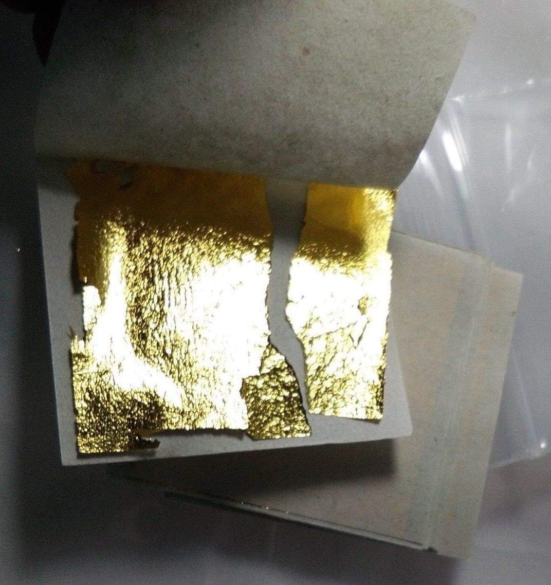 Thaisan7, Q'ty 10 pcs Gold Real Genuine Leaf Sheet Gilding CRAFTMom Dad Parent Gift