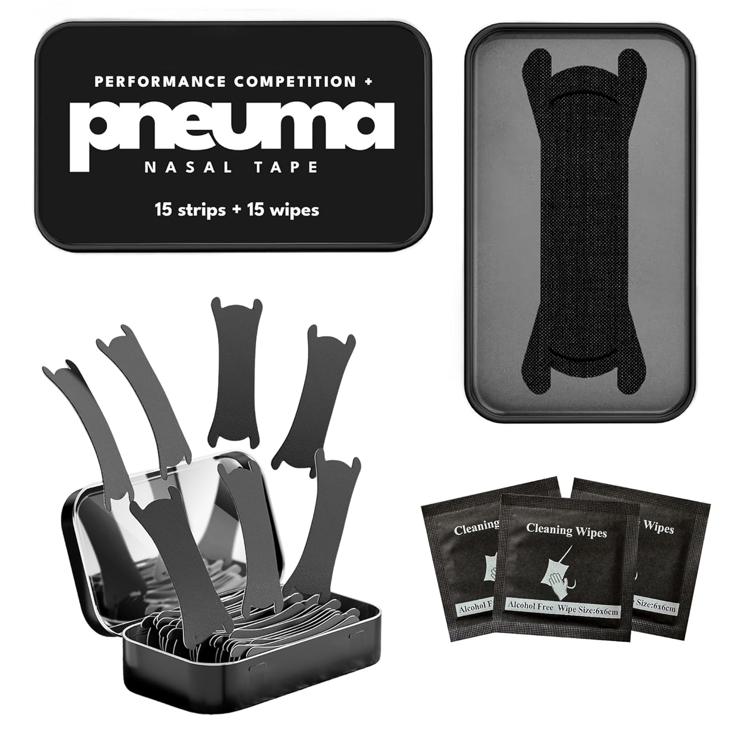 Pneuma Nasal Strips Performance Competiton Plus Nose Strips for Breathing Extra Strength Athletic Nose Strips Nasal Strips for