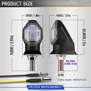 lamp part Motorcycle Turn Signal Light 12V Flasher Indicator Blinker For H-onda RS150R RS 150 R For Wave Alpha For 110i 125i For Dash 125 BeAT(4PCS Clear)