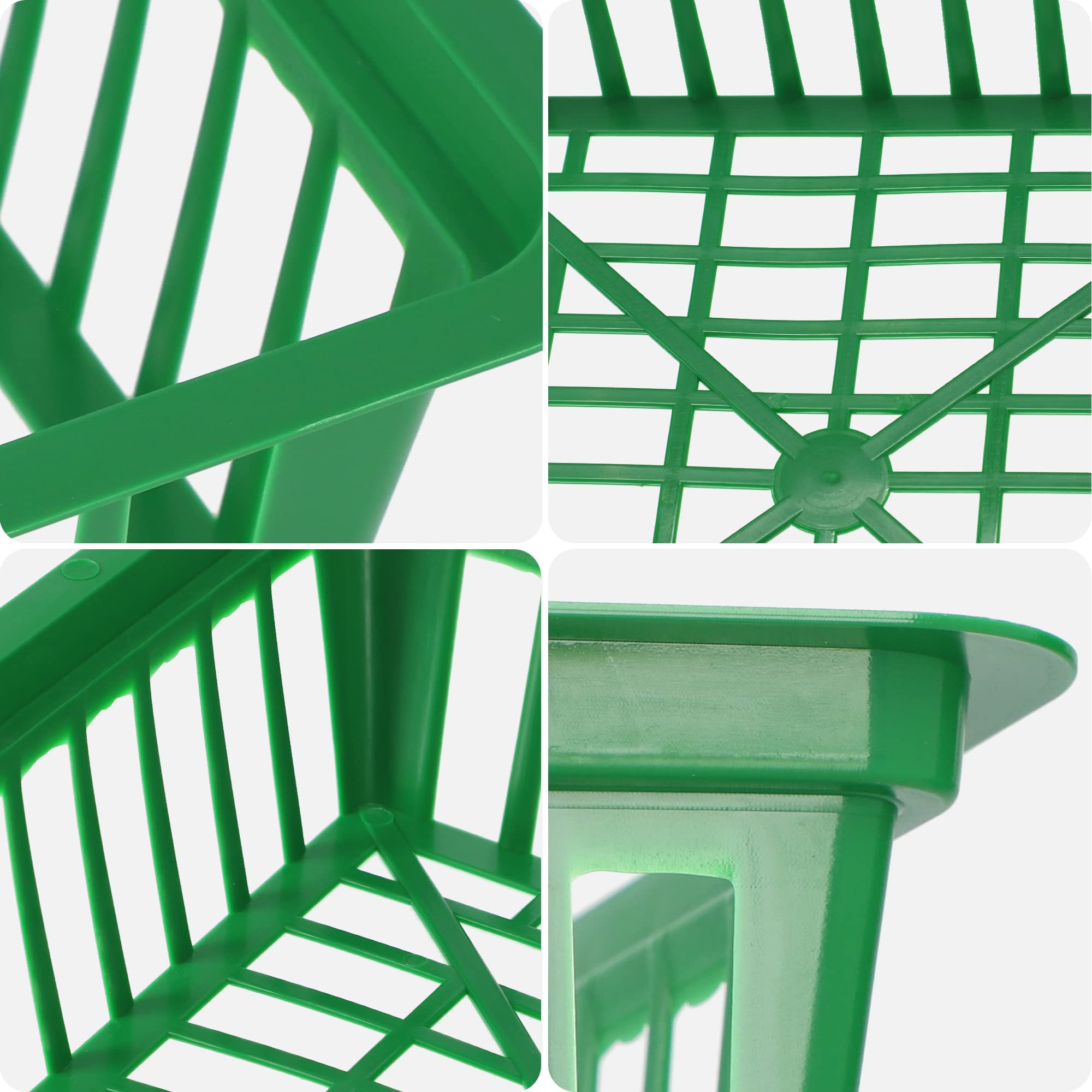 KADAX Cesta de Cultivo para cebollas de Flores, Cesta de Cultivo de plástico, Cuenco de Cultivo para Plantas Vegetales, Cesta de cebollos, Cesta en 2 Formas para (28 x 26 cm, Juego de 10 Unidades)