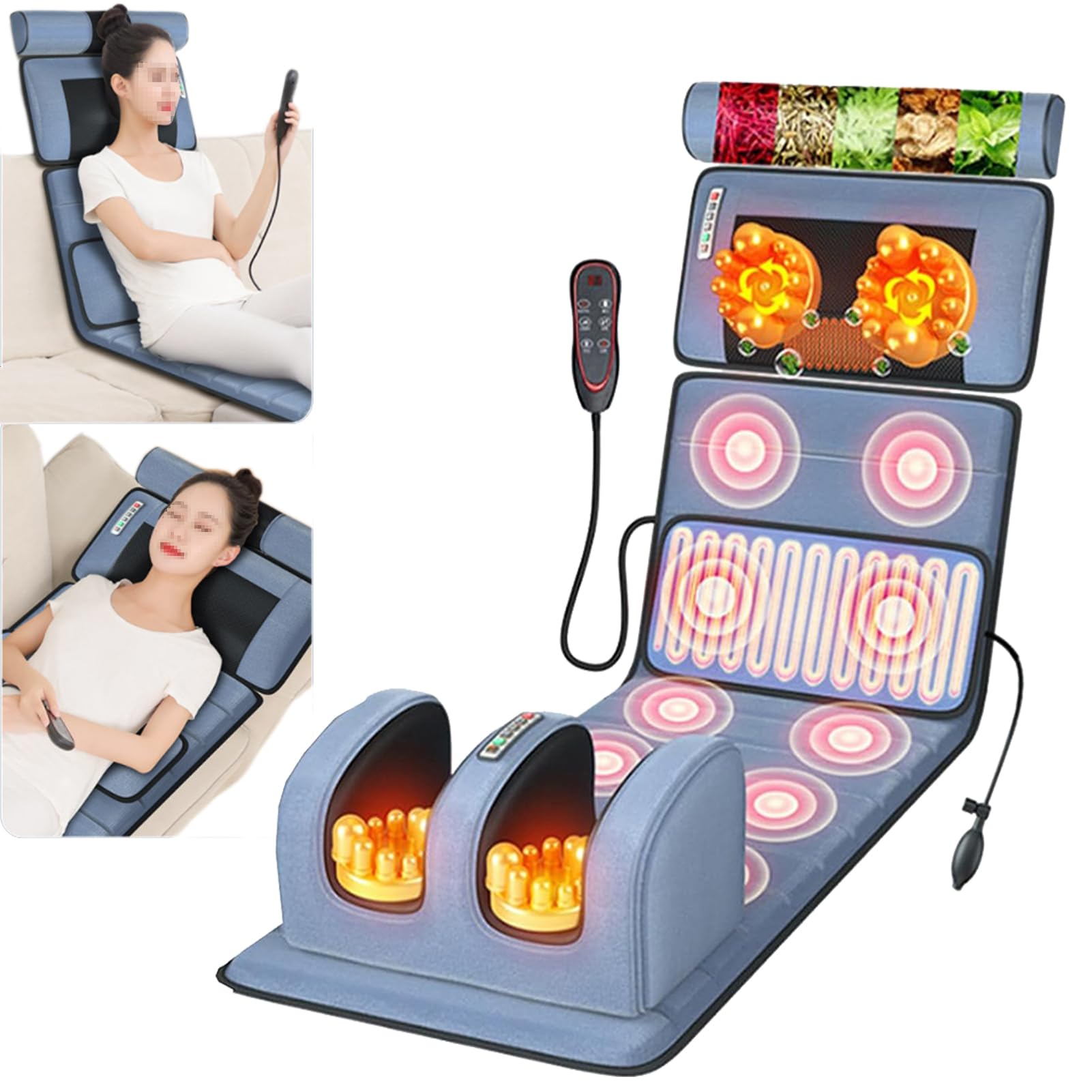 Relaxation musculaire multifonctionnelle : tapis de massage intégral