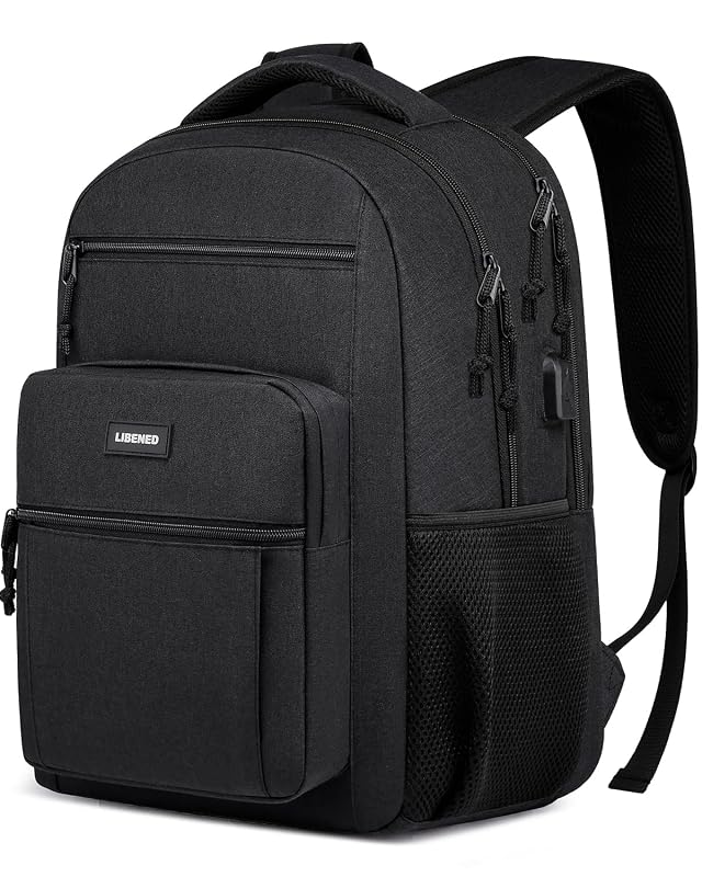 School Backpack for Teen Boys and Men - 15 6 Inch Laptop Backpack with USB Charging Port Anti-Theft
