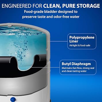 APEC TANK-14 14 Gallon المضغوطة مسبقًا REVERSE Osmosis Water Storage Tank