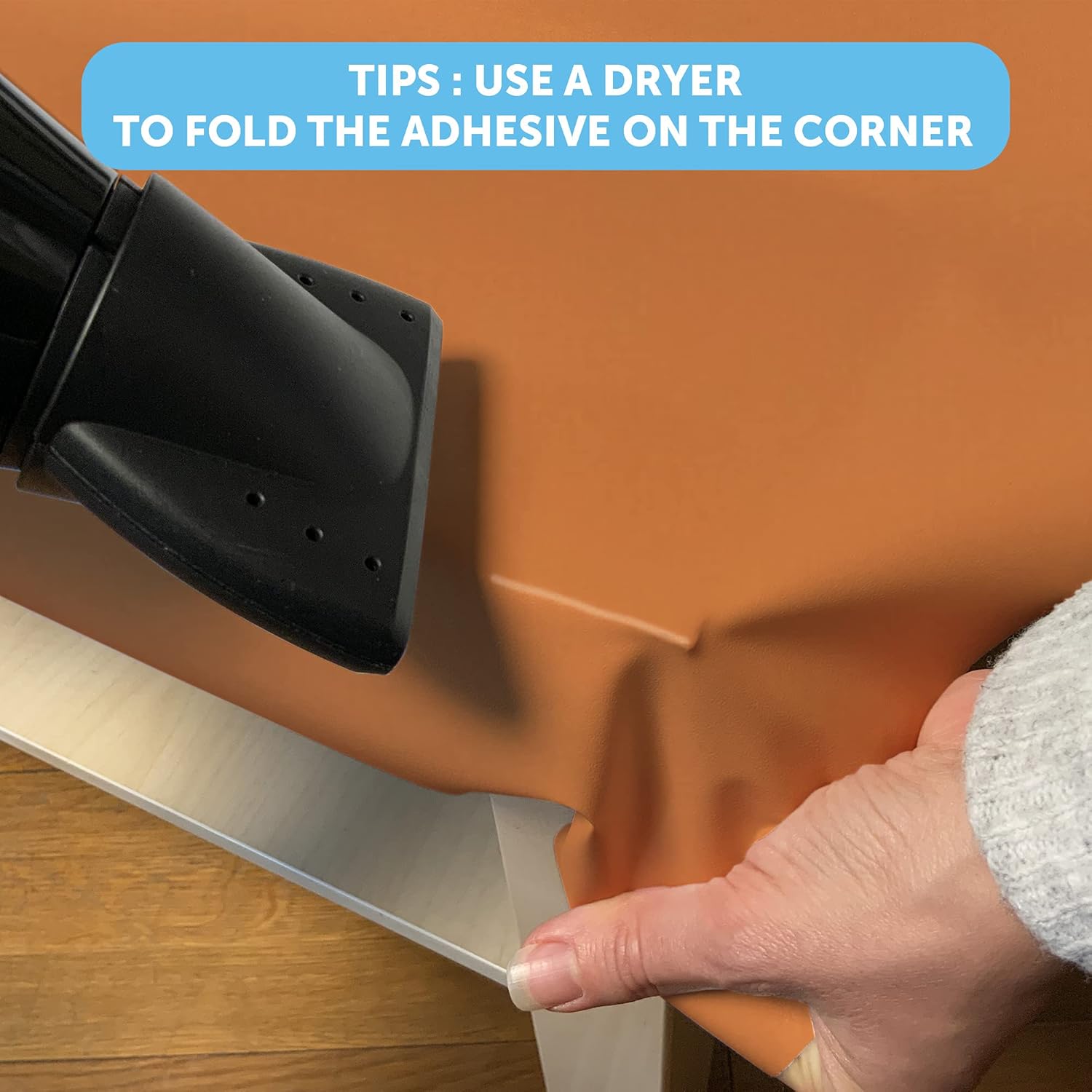 Venilia Adhesive Film Plain Matt, PVC, Orange, 67,5 x 200 cm