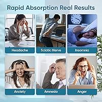 Vista 4 de Suplemento nervioso de apoyo a la neuropatía, con 600 mg de ácido alfa lipoico, complejo B, L-carnitina, apoya la comodidad nerviosa, calma y mejora