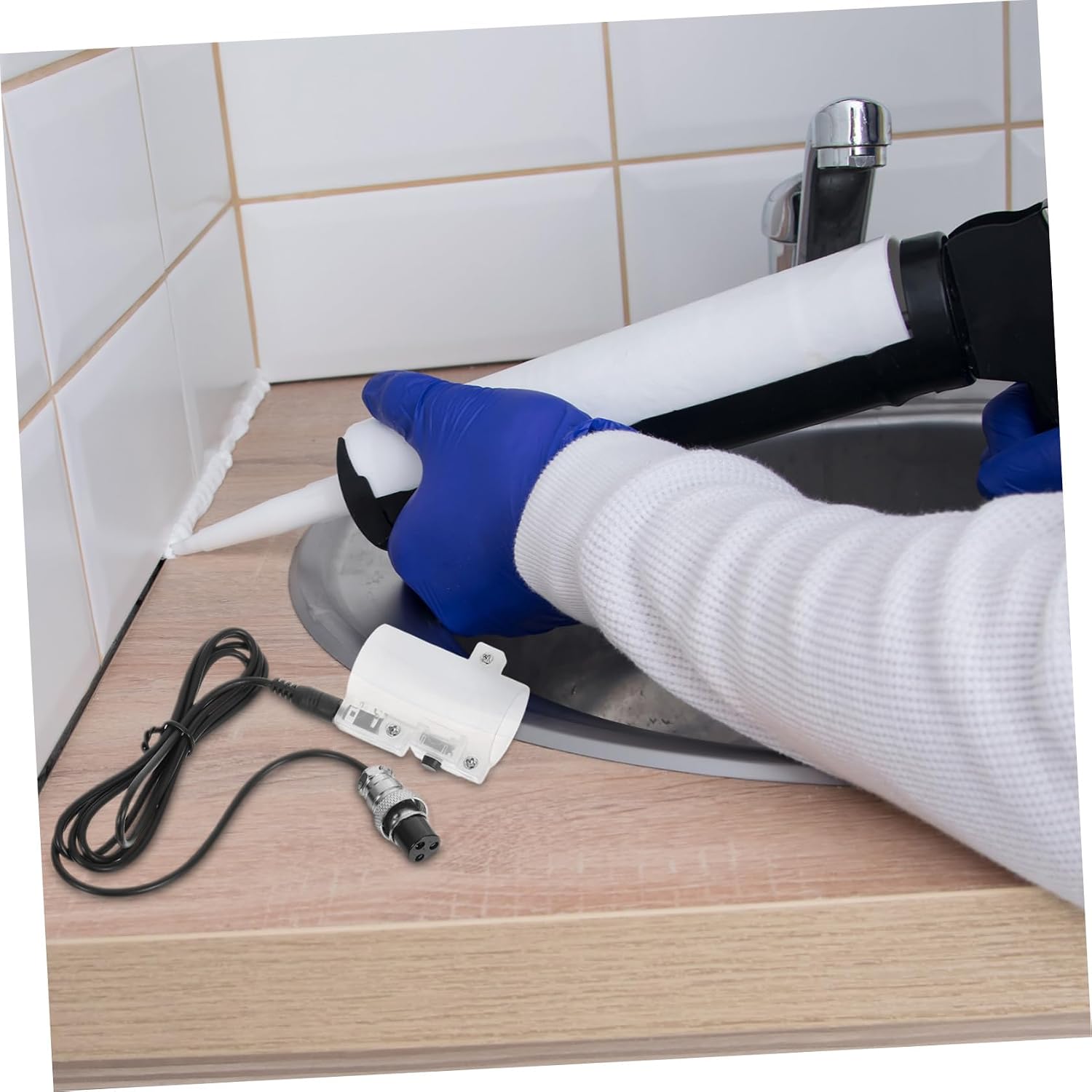 Hand Switch for Glue Dispenser, Heavy Duty Plastic Manual Control Trigger | 3-wire Replacement, Universal Fit, Wear-resistant Portable Design, Nonslip Grip