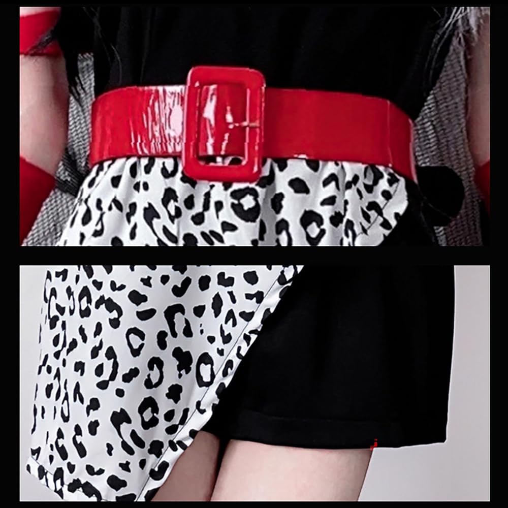 値下げ❣️コスプレ衣装3点セット　クルエラ　ヴィラン Amazon.co.jp: [milky time] クルエラ コスプレ ハロウィン 衣装