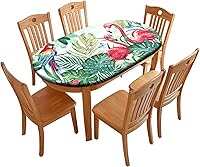 Vista 13 de Mantel ajustable ovalado de otoño, con borde elástico de hoja de arce, manteles de poliéster, para interiores, restaurantes, exteriores, terraza