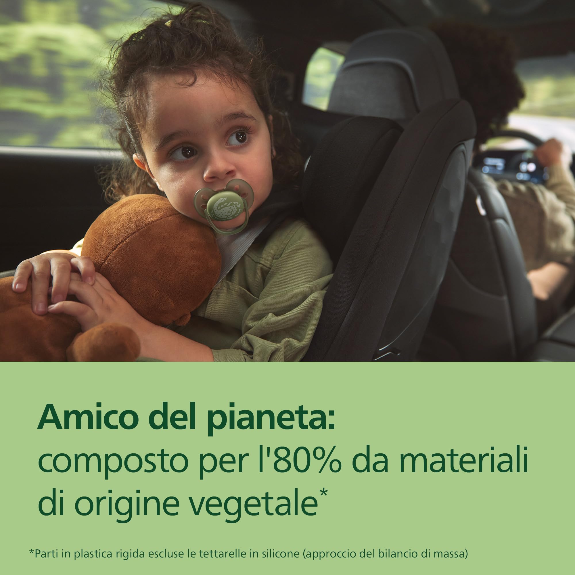 Philips Avent Ultra Soft Ciuccio - Design ortodontico, per neonati 0-18 mesi, scudo flessibile, tettarella simmetrica extra rigida in morbido silicone, senza BPA, confezione da 4, SCF093/07