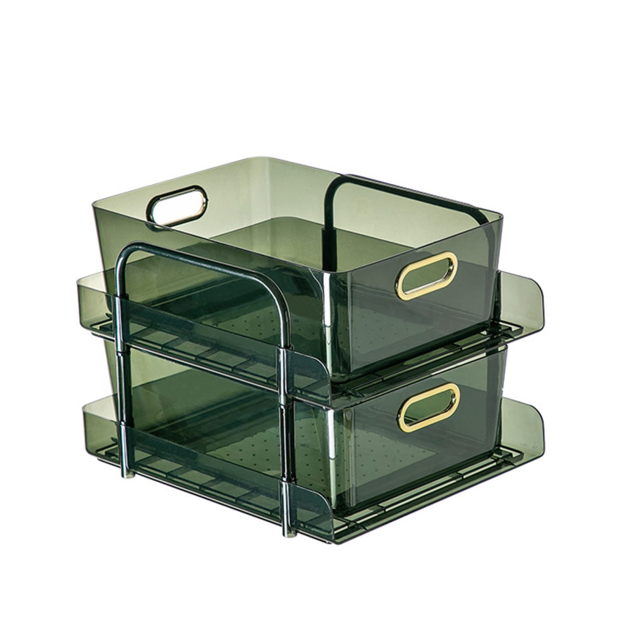Rangement sous évier avec paniers coulissants à 2 niveaux pour la maison