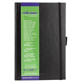 Amazon.com: Creative Mark Hard Leather Bound Sketchbook [160