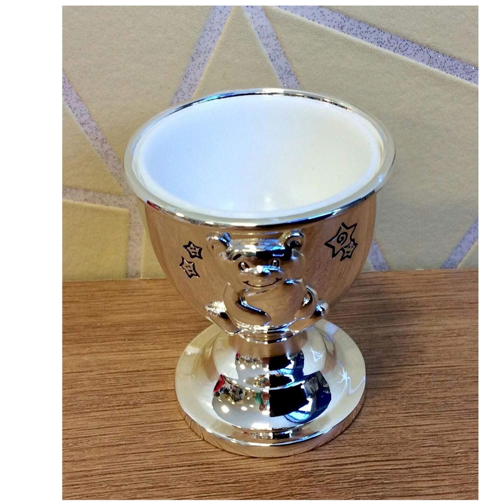 Silver Plated Egg Cup, Spoon and Napkin Ring - Image 4