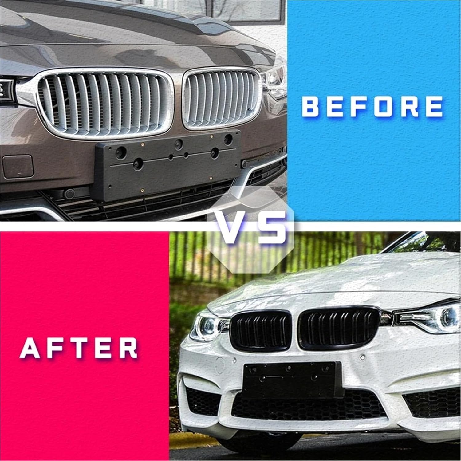 グリル バー インナー に適合する3シリーズ F30 F31 F35 330d 328i 335i 320d 340i 2 【ハニカムスタイルフロントフォグライ】