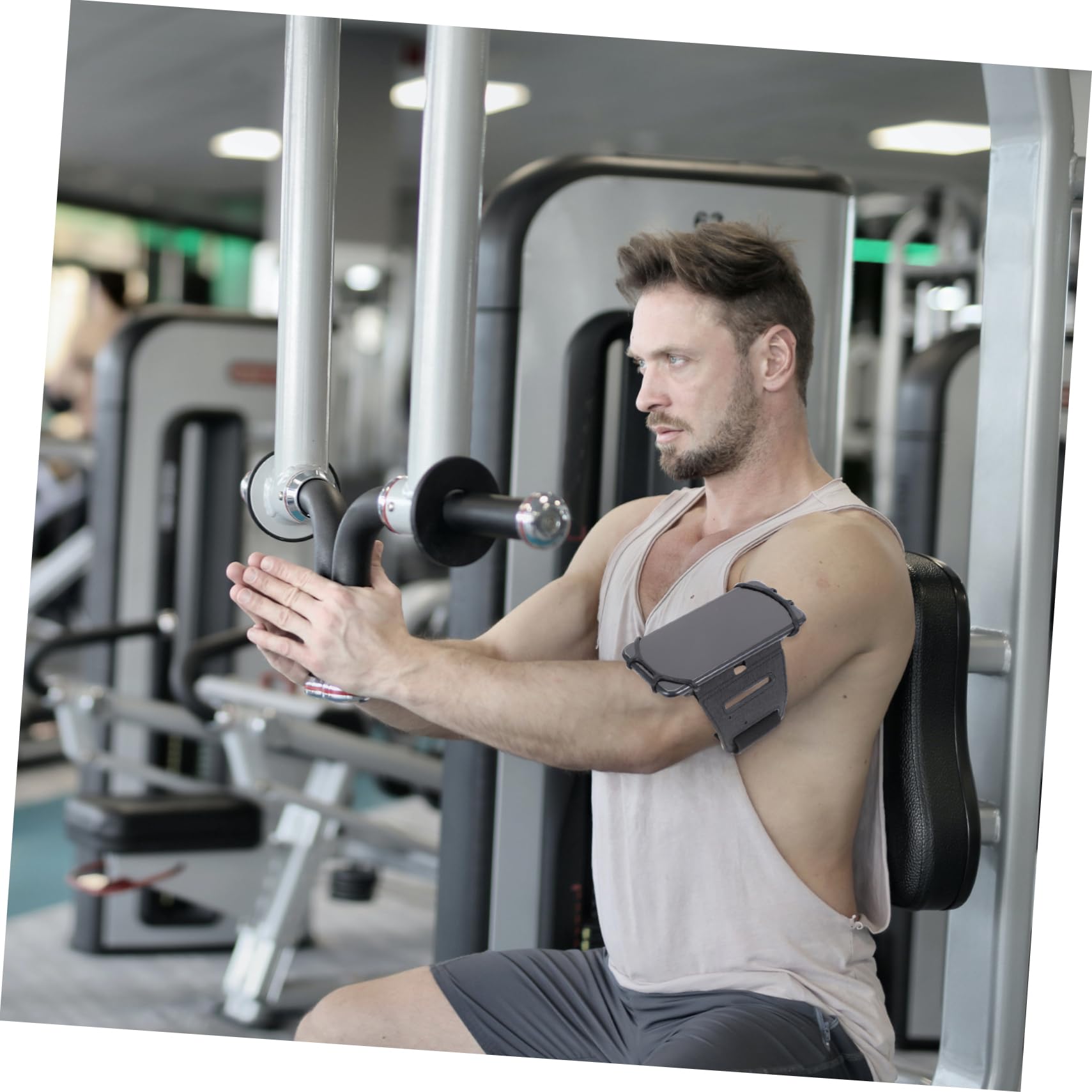 jojofuny 5piezas Brazalete Deportivo para Teléfono Móvil Soporte De Mano para Correr Compatible Modelos para Ejercicio Al Aire y Música