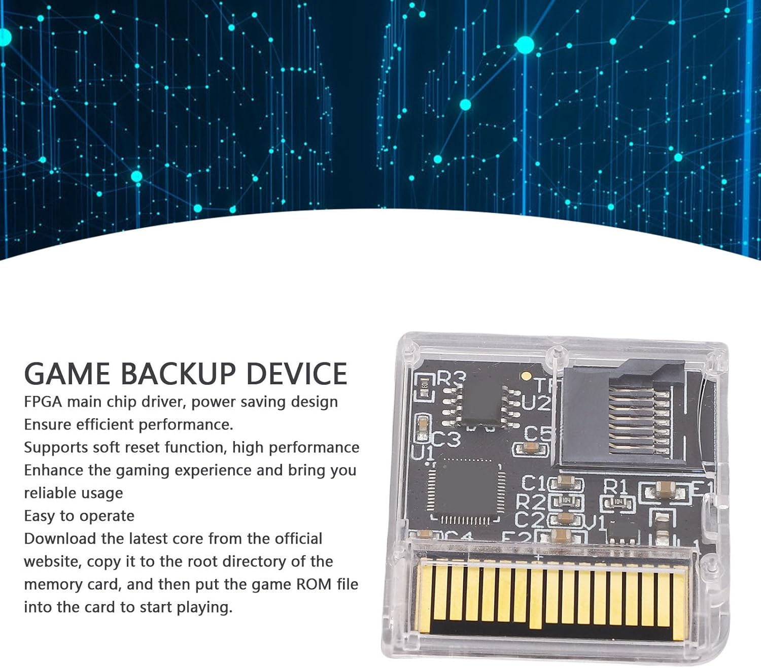 fosa Game Cartridge for Consoles, FPGA Chip with NTRBOOT Support, Enhanced Gaming Experience, Compatible with 3DSLL 2DSXL, Plug & Play