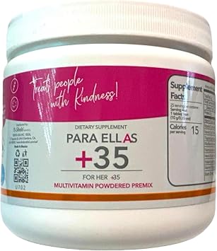 Multivitamin Powdered Premix 8.81oz for Her+35 Shelo Nabel Nutritional Supplements, White