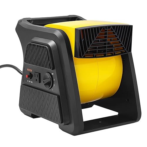 VEVOR Pivoting Utility Fan, 600 CFM High Velocity Floor Blower