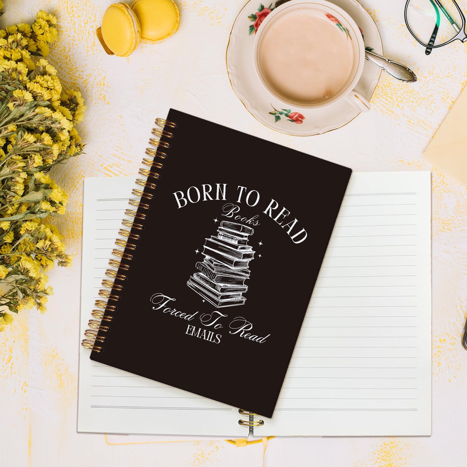 MOFUYU Funny Notebook for Work,Office Hardcover Spiral Notebook,Funny Notebooks for Work,Note Taking,Journals for Writing,Funny Gifts for Coworkers & Friends 5.5x8.3 Inch - Image 3