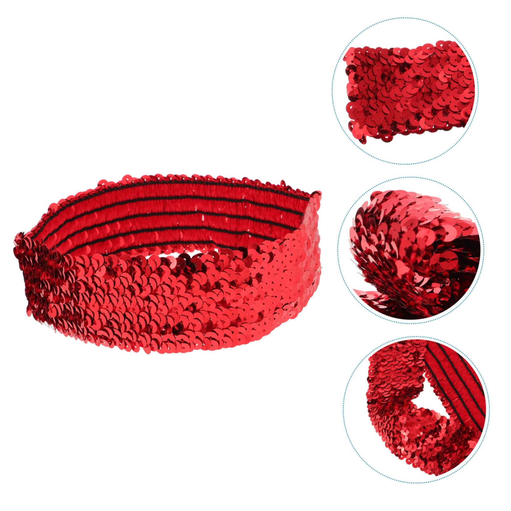 FOMIYES 11 Pezzi Di Fascia Per Rossa Lucida Con Paillettes Fascia Per Glitterata Per Donna Fascia Per Da Festival