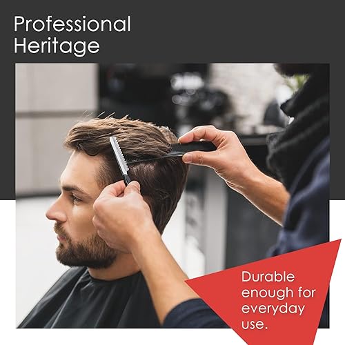 Miniatura 5 de ACE GOODY ACE 61286 - Peine multiusos para el cabello, 7 pulgadas, negro, ideal para todo tipo de cabello, dientes finos para cabello fino a