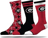 Vista 4 de Strideline Calcetines de vestir de la NCAA para hombre, colección Campus, paquete de 3, talla única