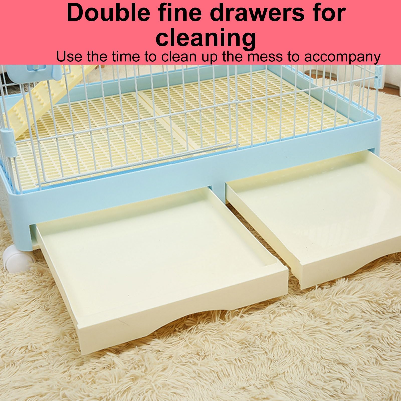 PinkRabbit ① Amazon.com: RTTZBOZ Indoor Rabbit Cage, Small Animal Cage, 2