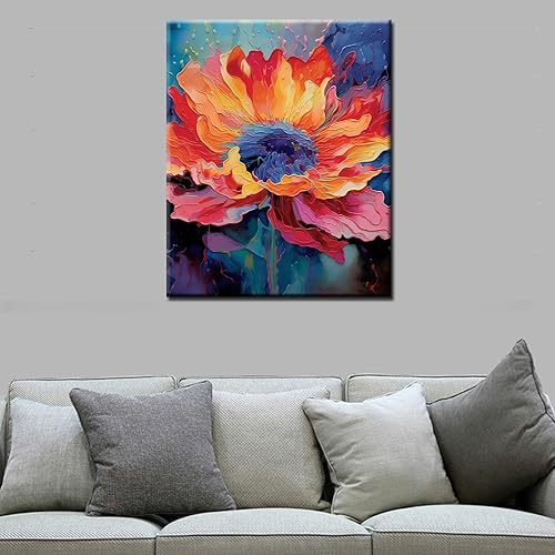 Vista 65 de Pintura artística de acuarela amarilla por número para adultos, principiantes, estudiantes, niños, regalo ideal de cumpleaños, aniversario, plantas