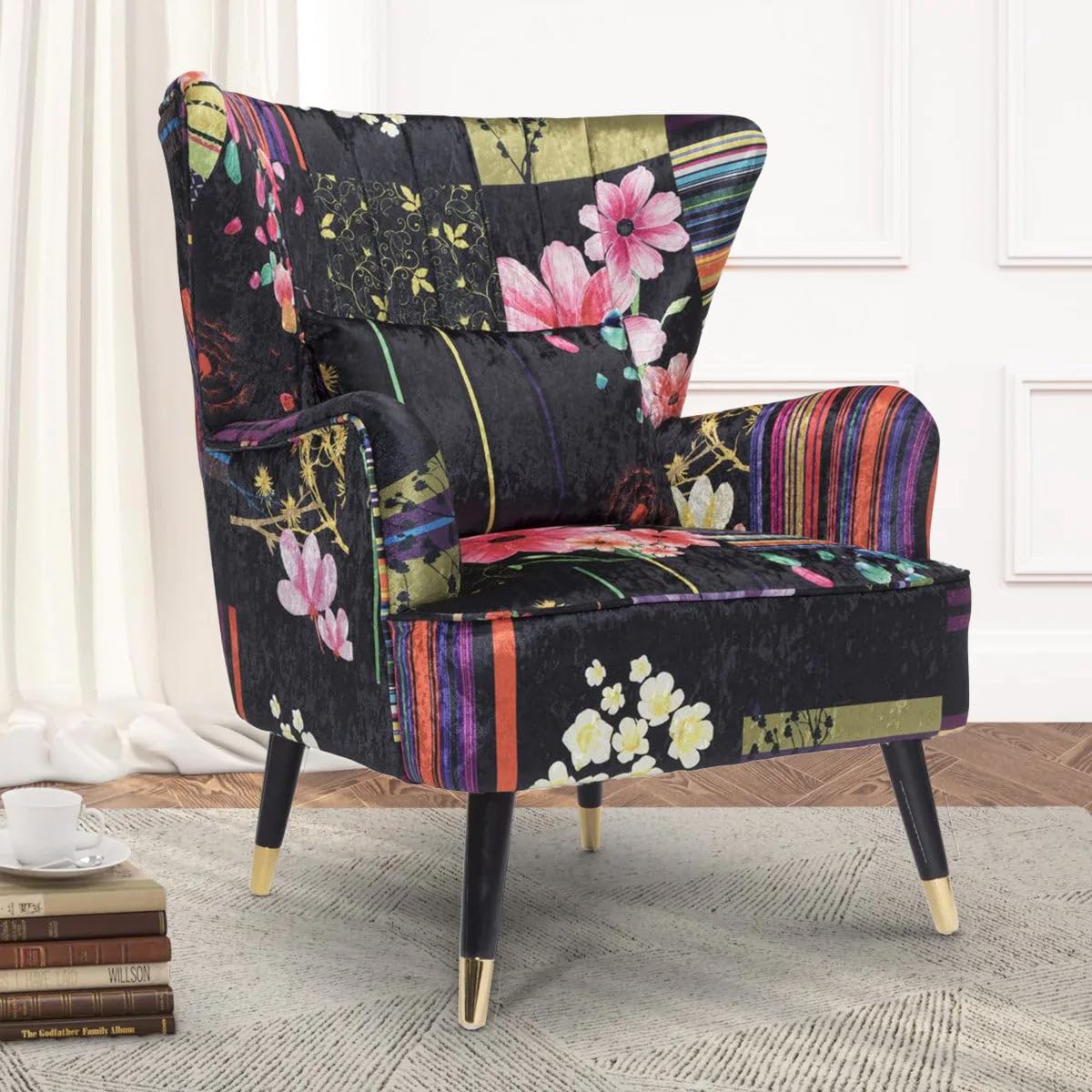 Patchwork Funky High Back Chairs Wingback Chair Funky Lounge