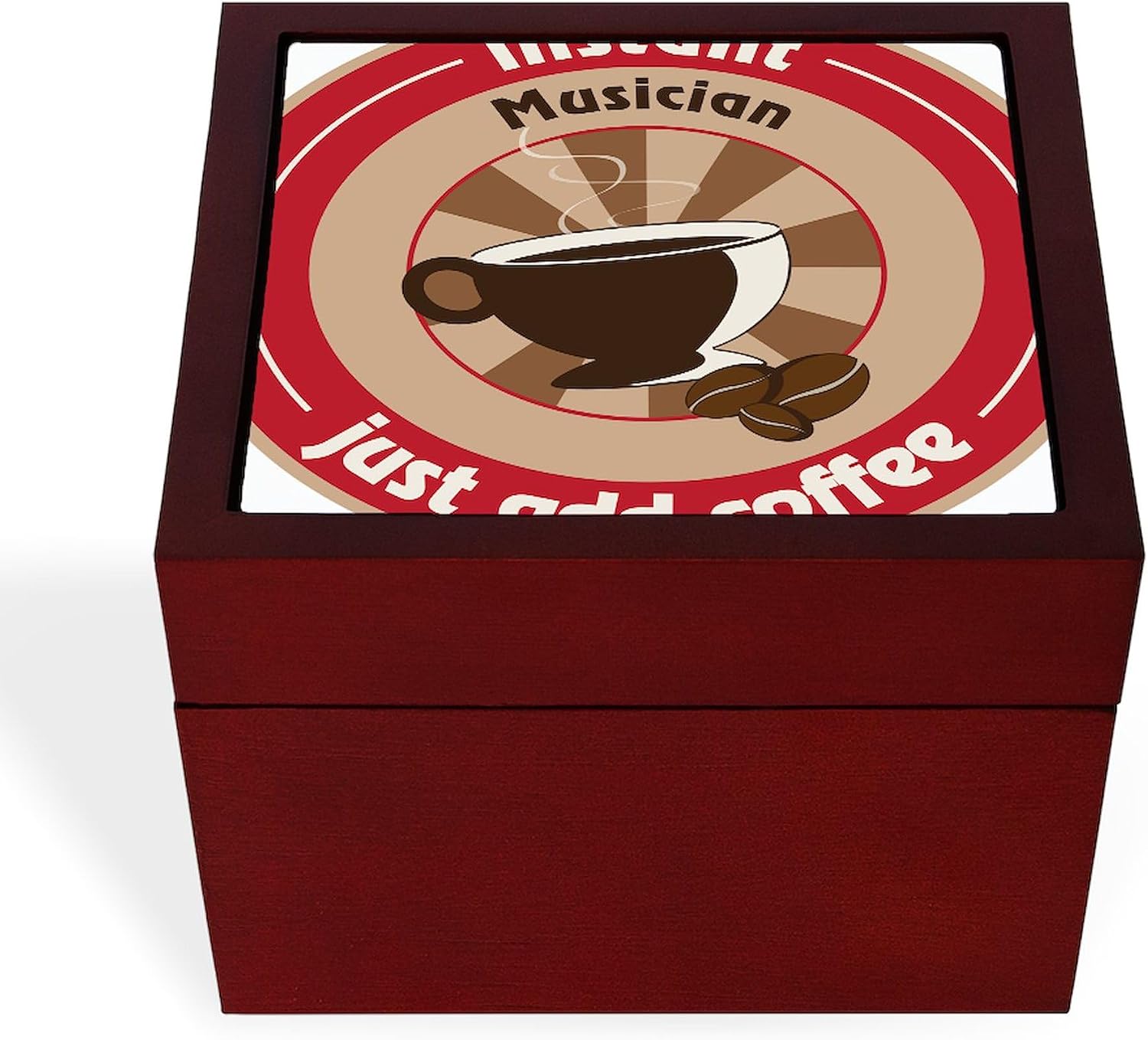 CafePress Instant Musician Memory Keepsake Jewelry Box, 5"x5"x3.75"