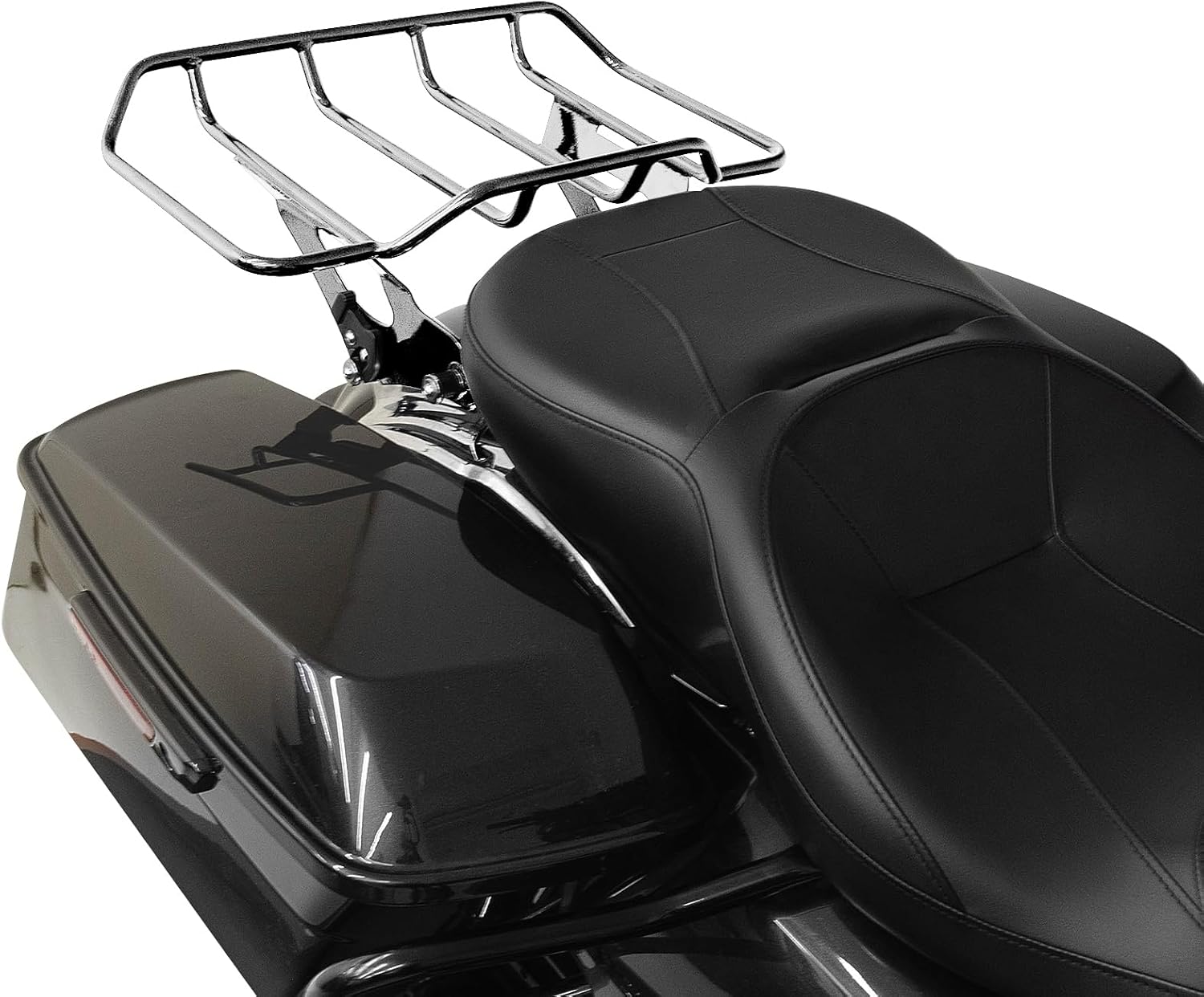 TCMT Quick Release Rear Luggage Rack Fit For Harley Touring Road Street Glide 2014-2025 Chrome