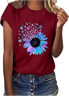 T-Shirts for Women Oversize Tunic Women's Summer Beach Tunic Tops Casual Crew Neck Clothes Casual Crew Neck Clothes Slip-On Tunic Best Friends T-Shirts Slip-On Tunic