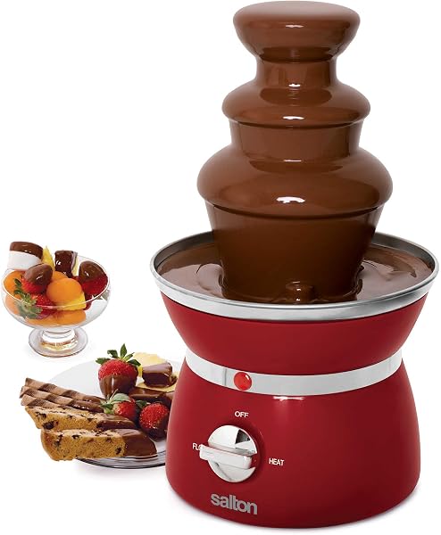 Salton Mini 3-Tier Electric Chocolate Fondue Fountain