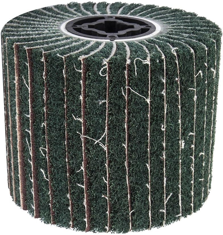 4x4 Drawing Wheel with Sandpaper Buffing Sanding Wire Drawing Flap Wheel Cylindrical Grinding Wheel