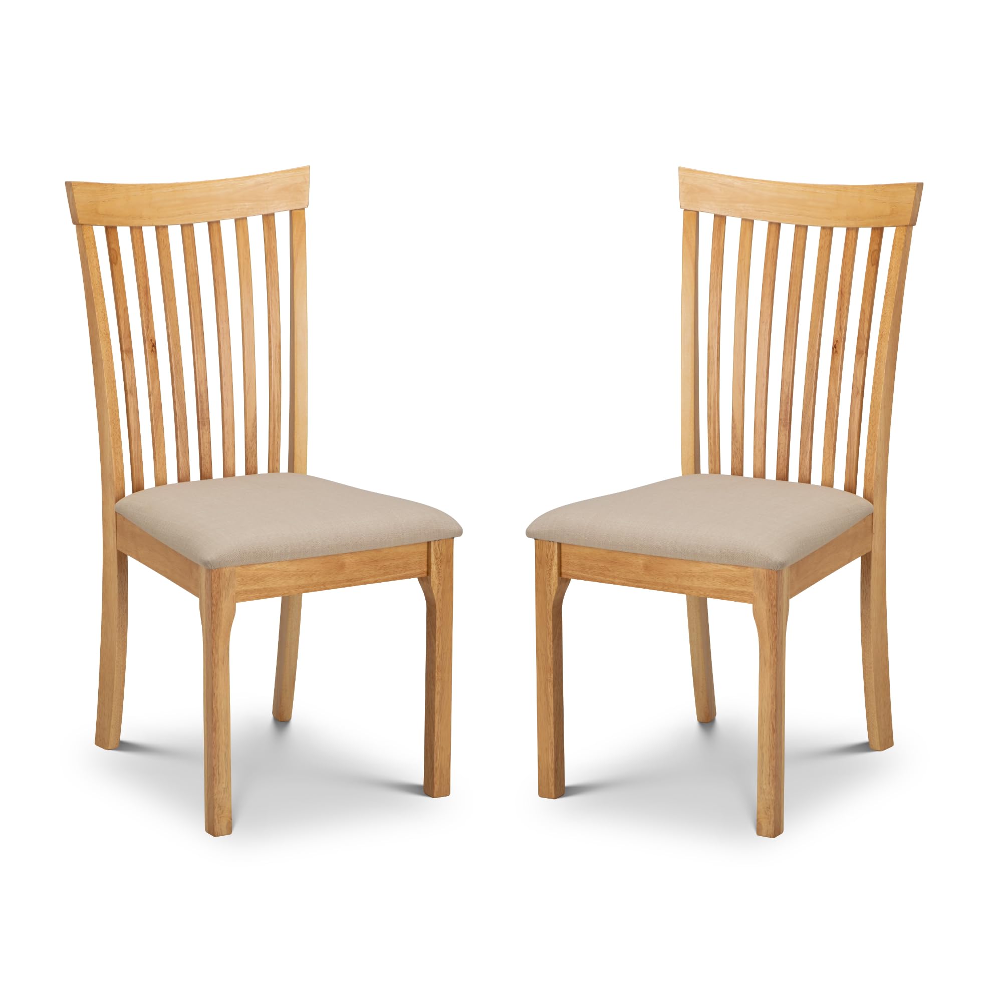 Chaises de salle à manger chêne clair Ibsen Julian Bowen lot de 2 design
