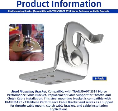 2334 Morse Cable Bracket for Automotive Throttle Cable Installation