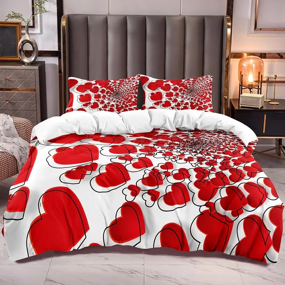 Housse de couette 240x220 anti-plis en microfibre pour éliminer la corvée de repassage du lit