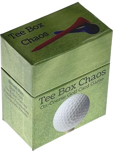 Miniatura 9 de Hickoryville Tee Box Chaos - Baraja de cartas de golf impermeable  105 cartas con potenciadores, desafíos y ataques  Intensifica el juego de golf
