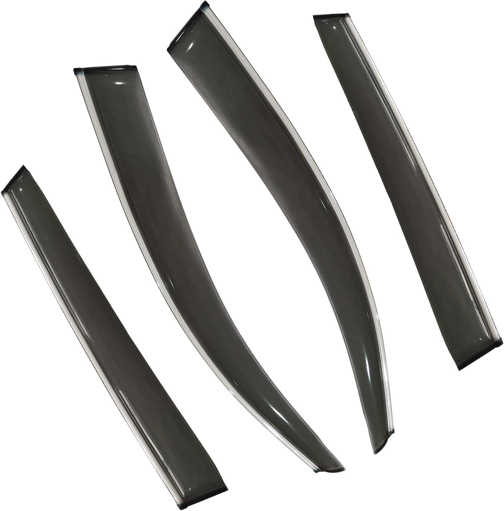 biospVent Visor For Kia Sorento 2012 2013 2014 2015 2016 2017 2018 2019 Rain Sun Shade Window Deflectors Shield Wind Guard Side-Custom Fit 4 Pcs Set Smoke Gray