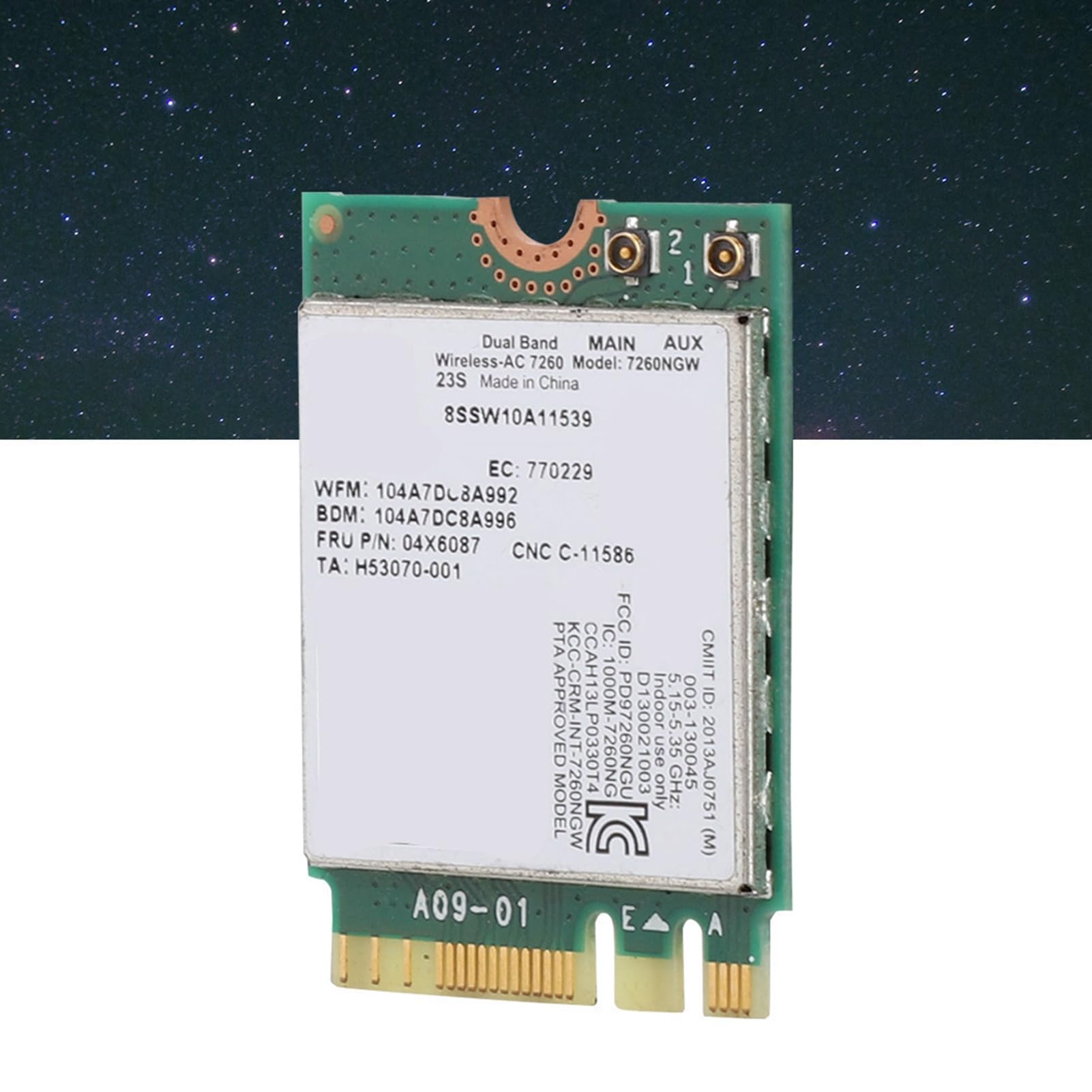 Cuifati Intel 7260AC 7260NGW Dual Band Wireless Network Card for Lenovo Thinkpad, FRU04X6087