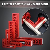 Vista 5 de Cuadrados de posicionamiento, herramienta de carpintería, abrazadera de esquina de 90 grados, cuadrados de carpintería, herramienta de carpintero