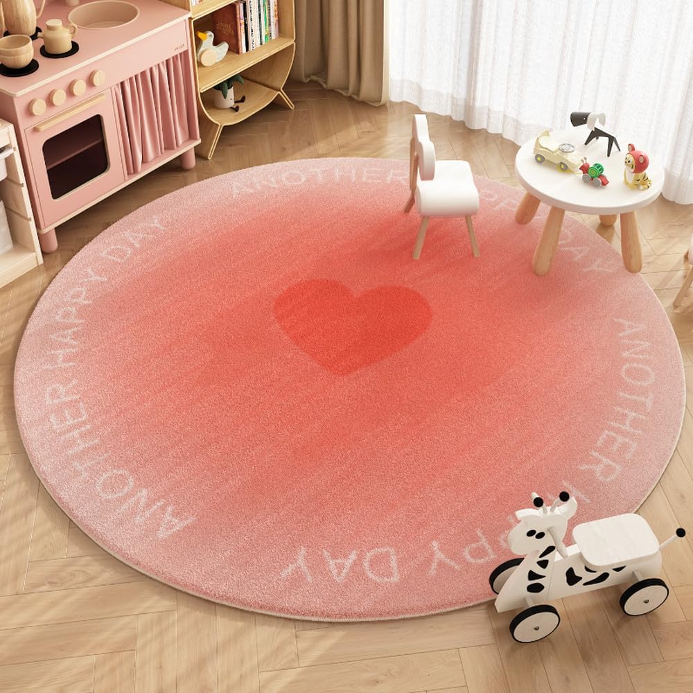 Tapis rond dégradé 140x140 cm pour cocooner dans votre salon ou chambre