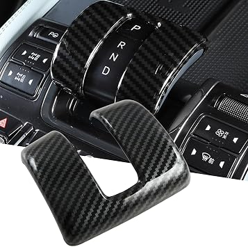 CTH for BYD Shark 2024-2026 Interior Center Console Gear Shift Knob Decorative Cover Trim Car Accessories 1pc Carbon Fiber Black