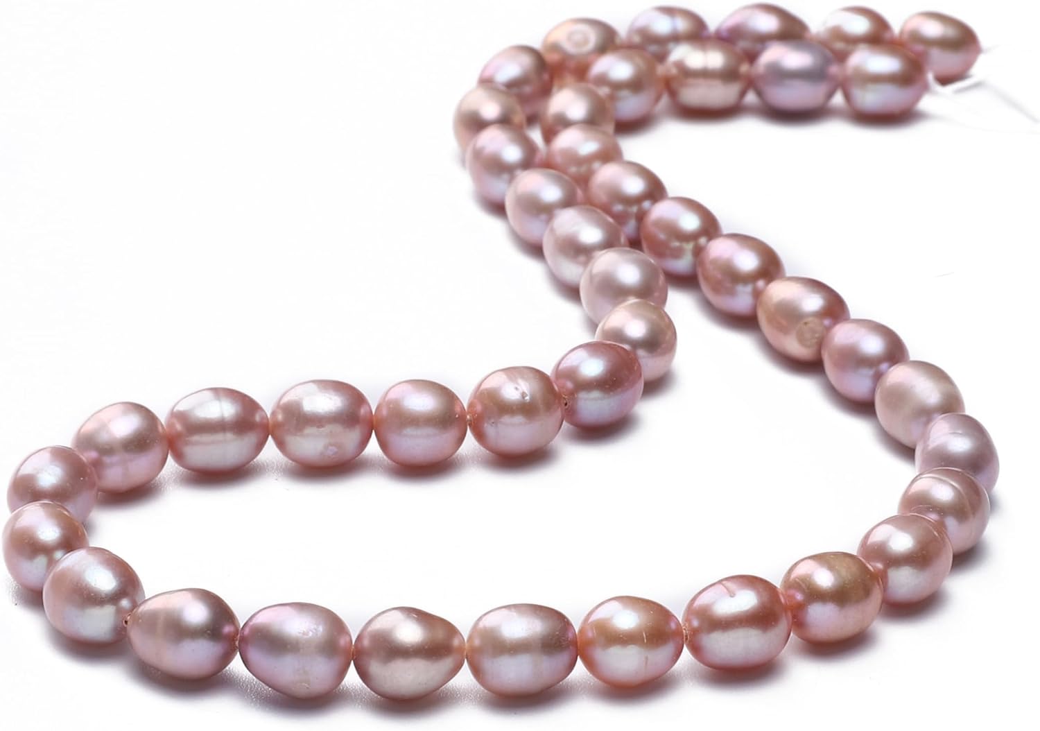 Natural Pearl Beads Rice 7-8mm Purple Freshwater Cultured Loose Gemstone Beads for DIY Jewelry Making 13.8''/Strand HQ - Image 7