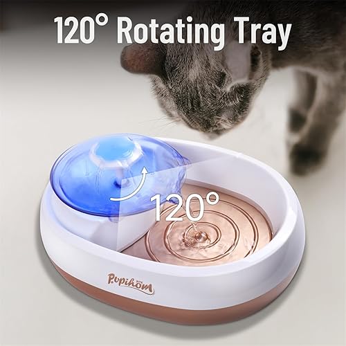 Miniatura 8 de Dispensador de agua para perros o gatos, fuente de bebida para perros de 81 onzas con 3 filtros lavables, dispensador de tazón de agua antiderrames