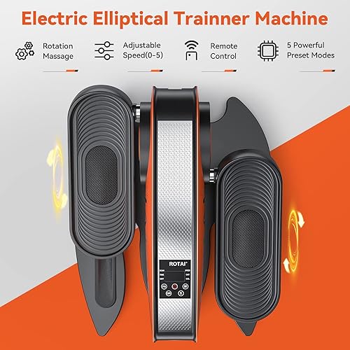 Miniatura 2 de Ejercitador elíptico para debajo del escritorio con pedal sentado eléctrico con monitor de pantalla y control remoto